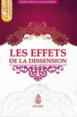 Les Effets de la Dissension - Cheikh 'abd ar-Razzak al-Badr