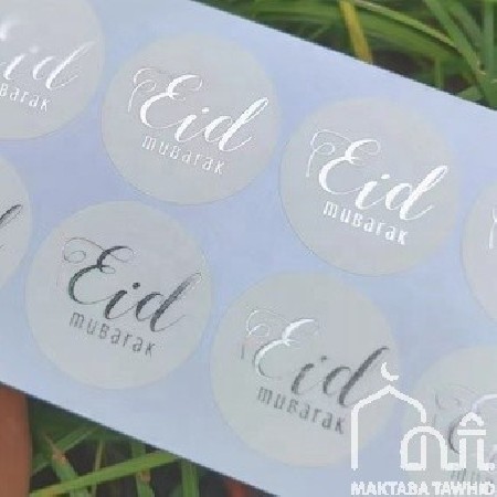 Stickers Argent/blanc Eid...